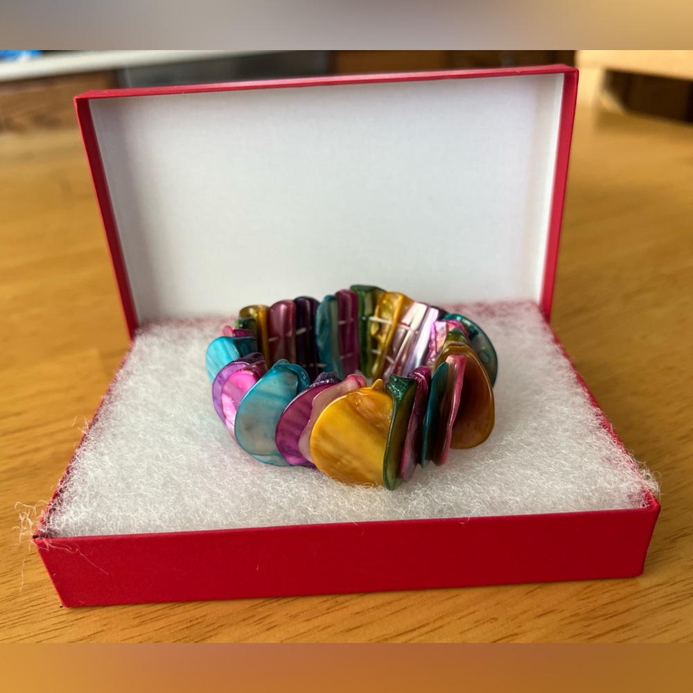 Bracelet Rainbow Shell Stretch